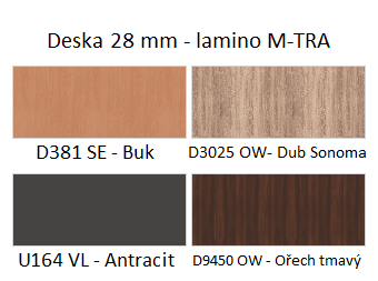 Kavárenský stůl STRAKOŠ A-FA DUO - lamino 28mm - náhled 2