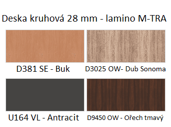 Kavárenský kulatý stůl STRAKOŠ A-FA R 28mm - náhled 5
