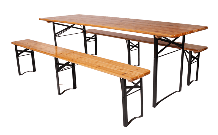 Pivní set STRAKOŠ 220 x 50 cm - WOODY