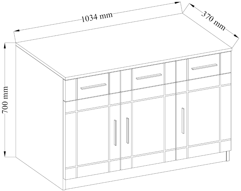 Komoda STRAKOŠ PAR 3F3S - náhled 4