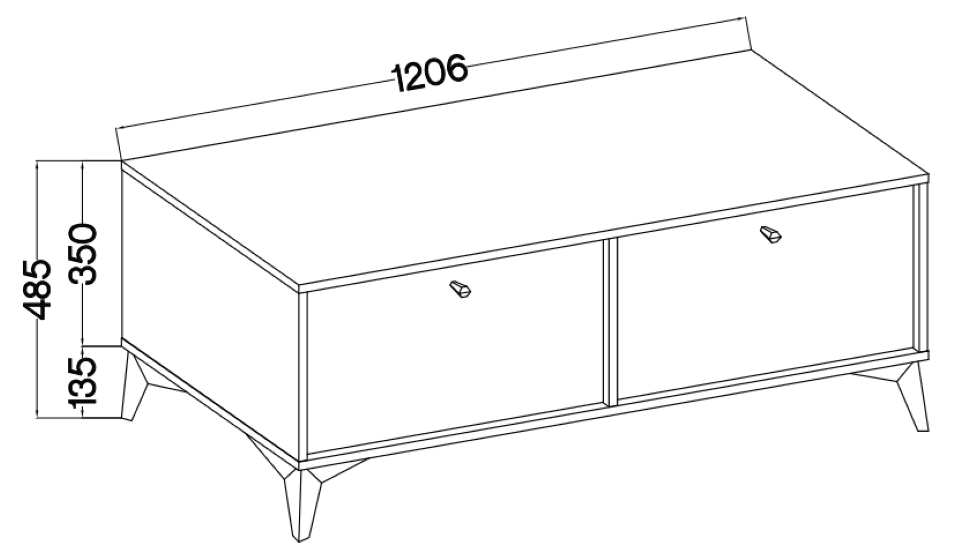 TV stolek STRAKOŠ 302 TOK 1 RTV 2K - náhled 5