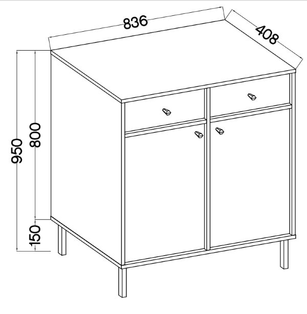 Komoda STRAKOŠ 826 TOK 2 2F 2S - náhled 5