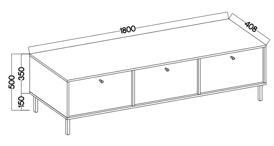 TV stolek STRAKOŠ 303 TOK 2 RTV 3K - náhled 5