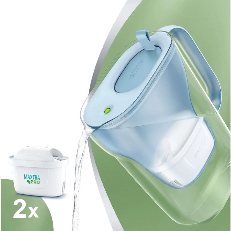 Brita Style Eco modrá filtrační konvice + 2 ks filtru Maxtra Pro Pure Performance