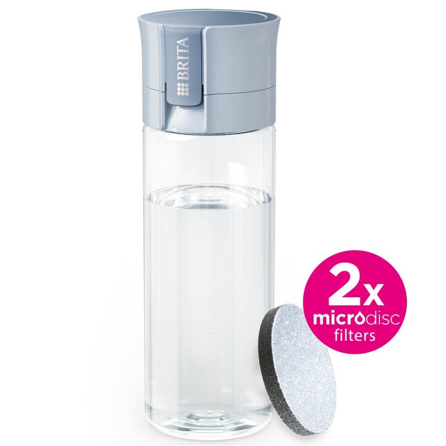 BRITA FillandGo Vital filtrační láhev na vodu 0,6l, modrá + 2x filtr MicroDisc