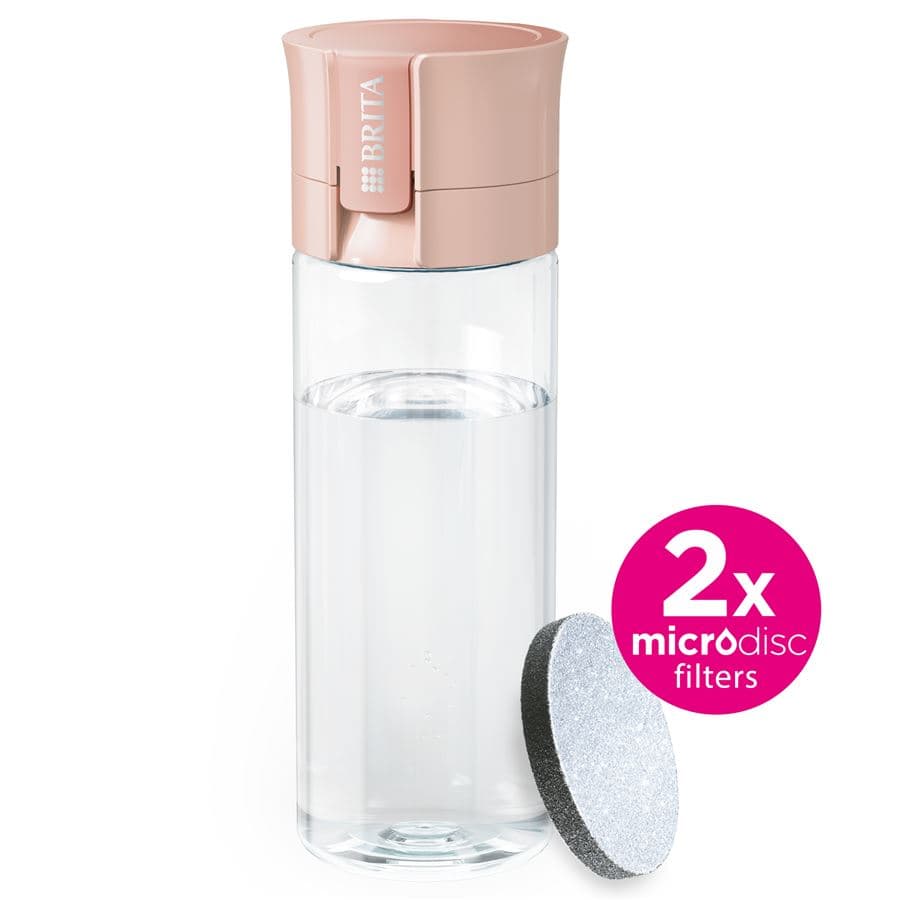 BRITA FillandGo Vital filtrační láhev na vodu 0,6l, meruňková + 2x filtr MicroDisc