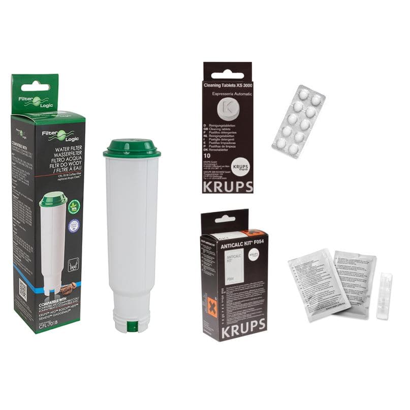 Filter Logic CFL-701B filtr za Krups F08801 + F0540010 odvápňovač + XS300010 čisticí tablety