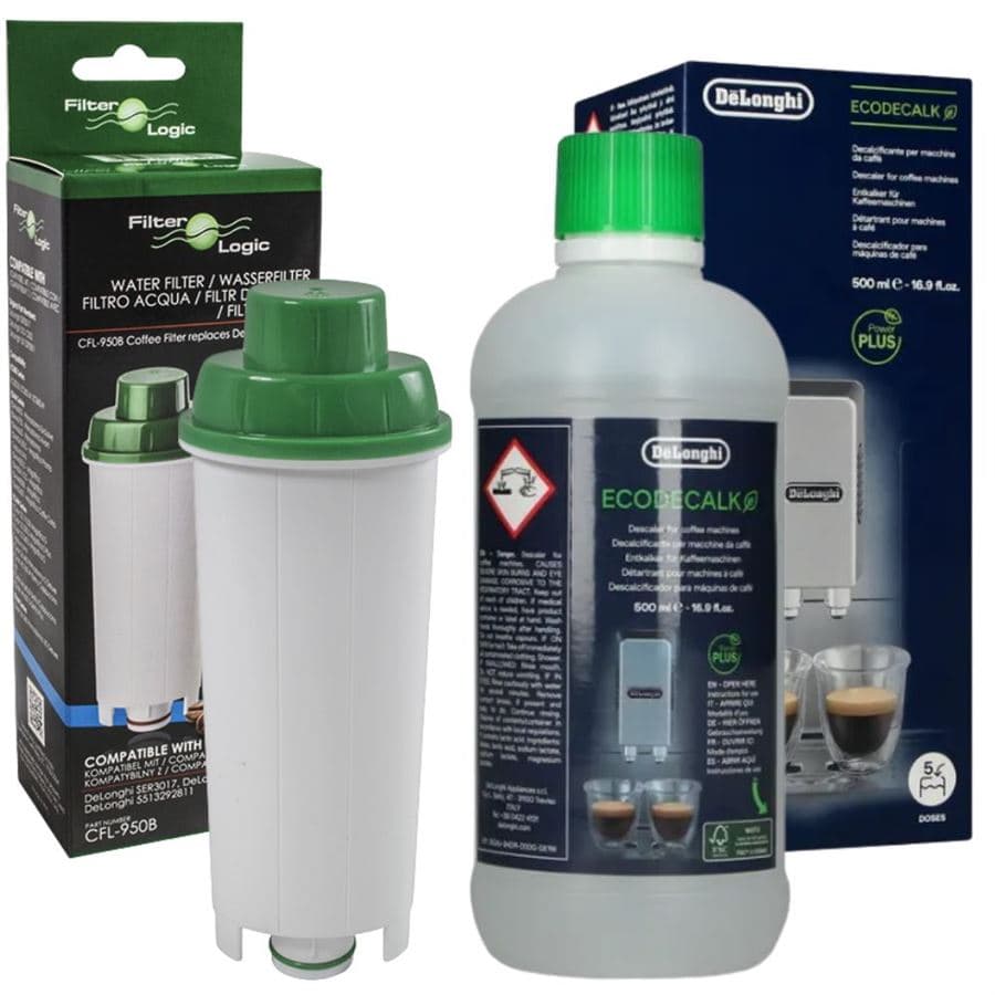 FilterLogic CFL-950B filtr (za DeLonghi DLS C002) + DeLonghi EcoDecalk odvápňovač 500 ml