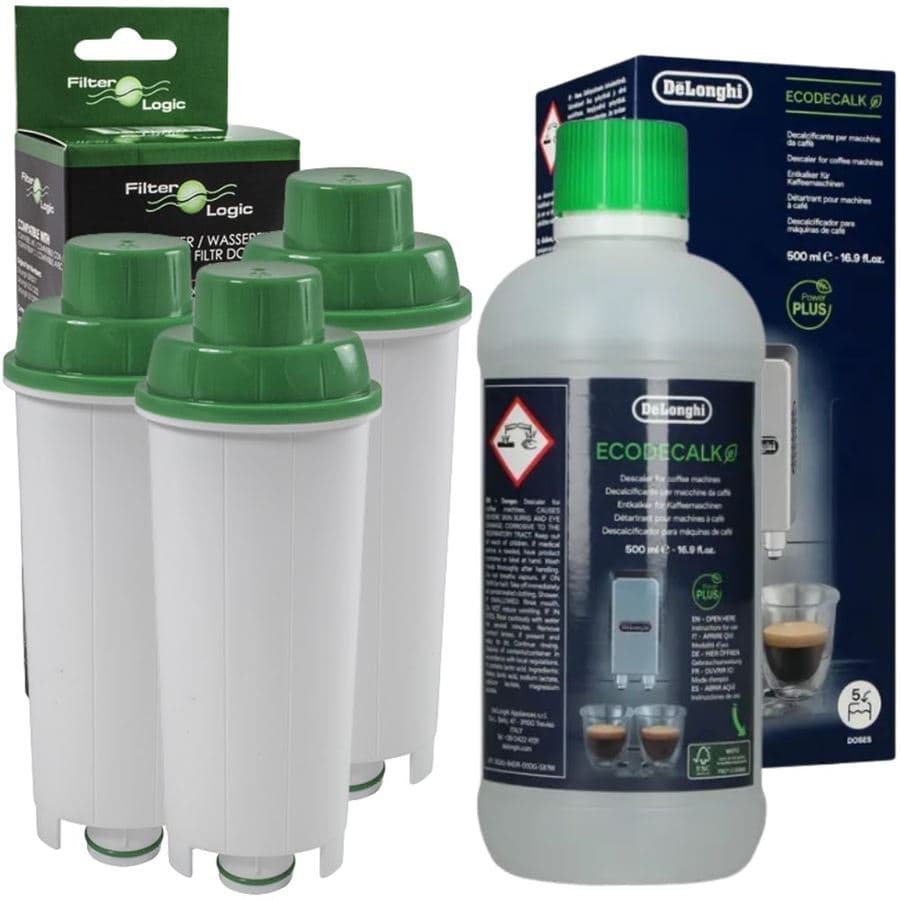 Filter Logic CFL-950B filtr (za DeLonghi DLS C002) 3 ks + DeLonghi EcoDecalk odvápňovač 500 ml