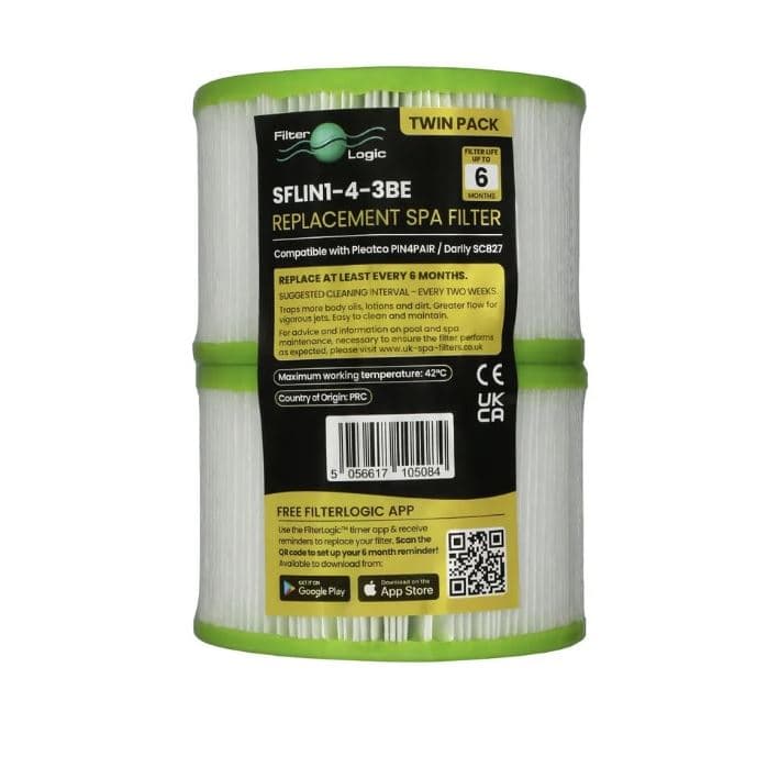 FilterLogic SFLIN1-4-3BE filtr do vířivky Intex 29001 S1, Pure Spa, Pleatco PIN4 PAIR