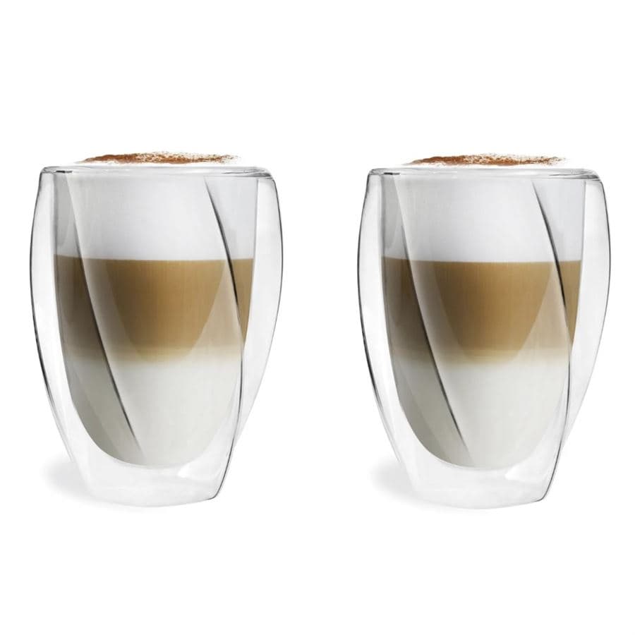 Vialli Design CRISTALLO dvoustěnné sklenice na kávu (latte) a čaj 300 ml, 2 ks 25493