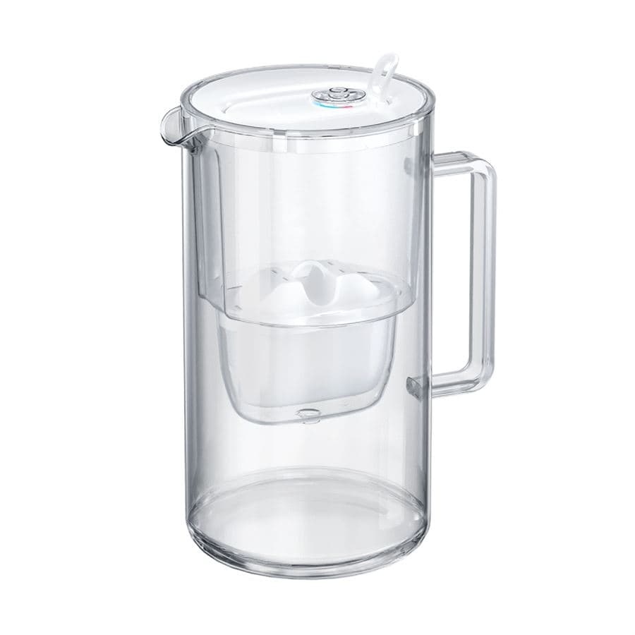 Aquaphor Glass filtrační skleněná konvice bílá 2,5 l + 4 ks filtru Aquaphor Maxfor+ Mg