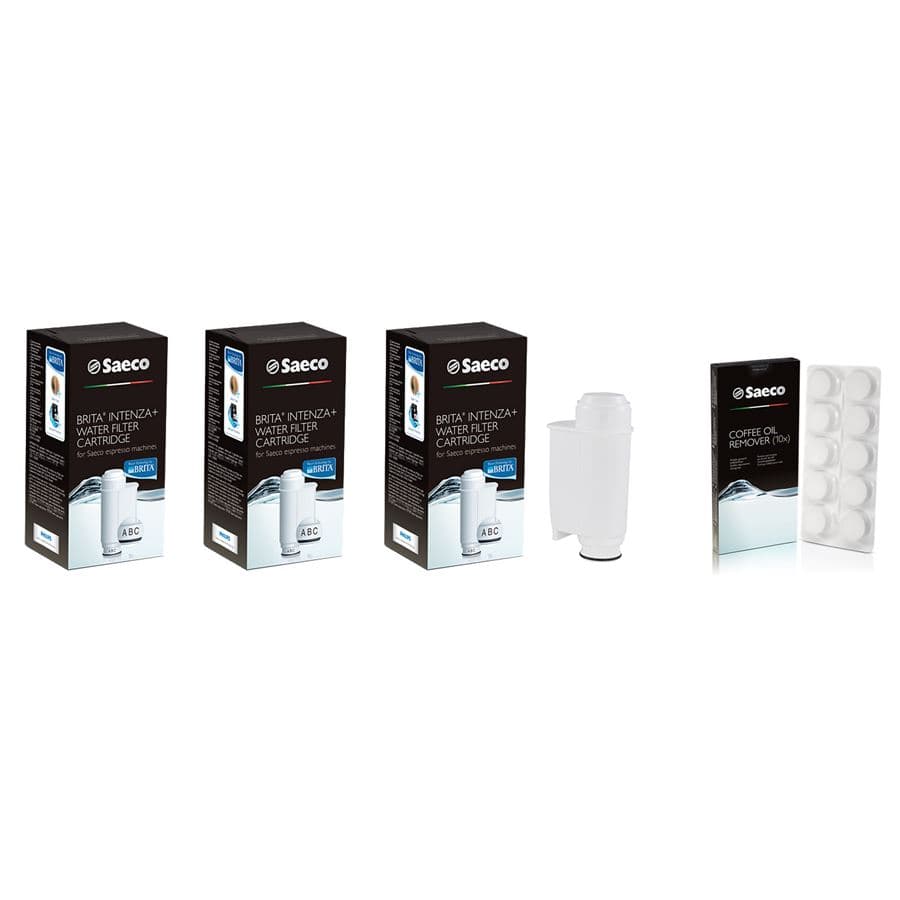Saeco / Philips Brita Intenza+ filtr 3 ks + Saeco CA6704/99 čisticí tablety do spařovací jednotky