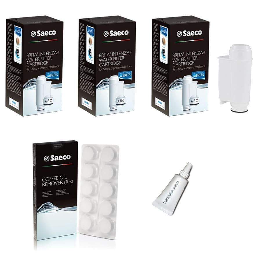 Saeco / Philips Brita Intenza+ 3 ks + CA6704/99 čisticí tablety do spařovací jednotky + Saeco mazivo pro spařovací jednotku