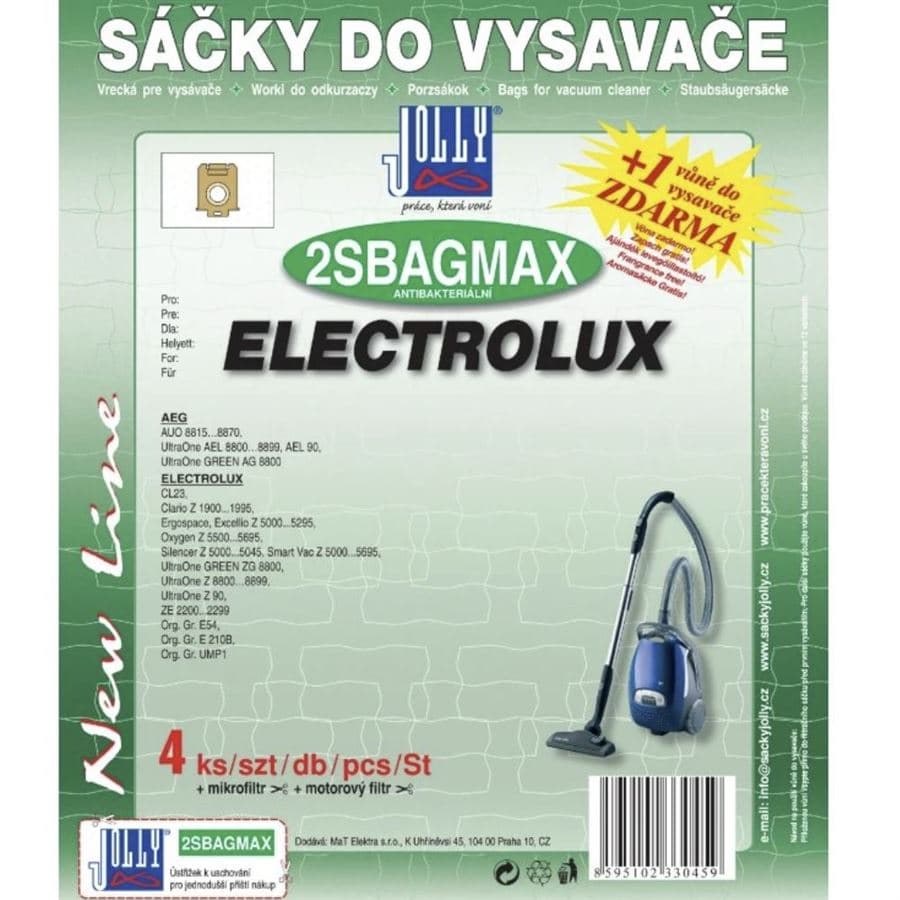 Jolly textilní sáčky do vysavače 2SBAG MAX 4 ks