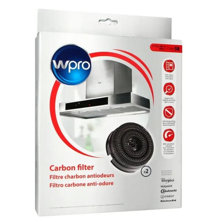 WPRO AKB000/1 uhlíkový filtr do digestoře 484000008782 (typ 58)