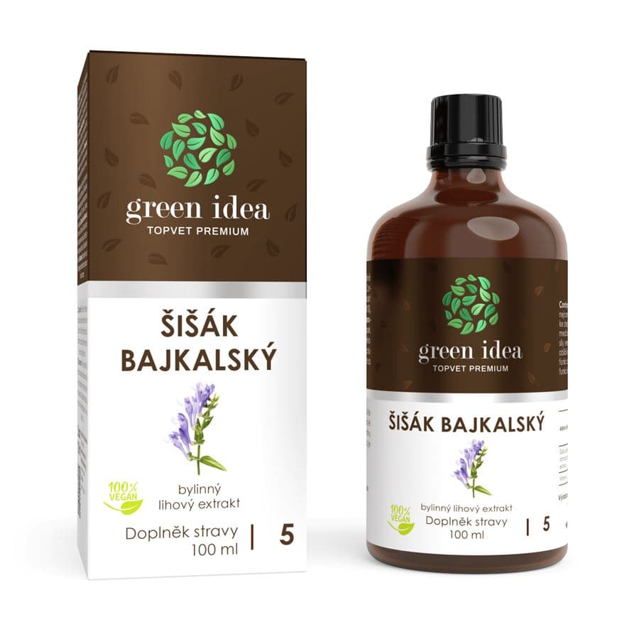 Green idea Šišák bajkalský tinktura - kapky 100 ml