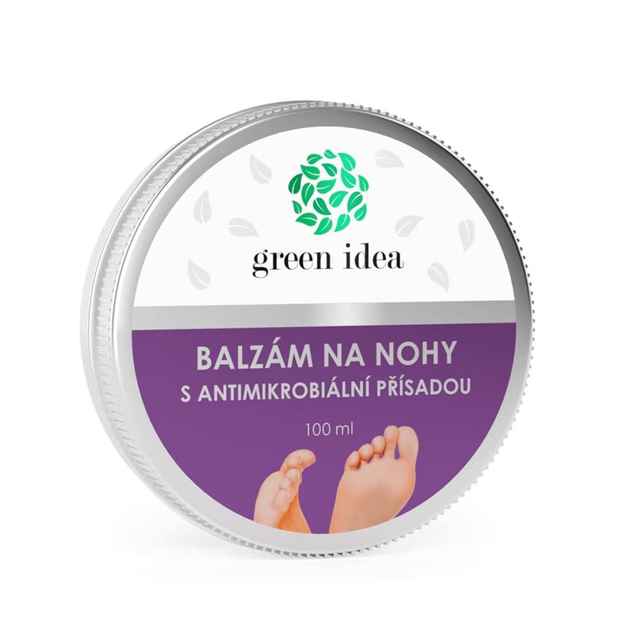 Green idea Antiseptický balzám na nohy s antimikrobiální přísadou 100 ml