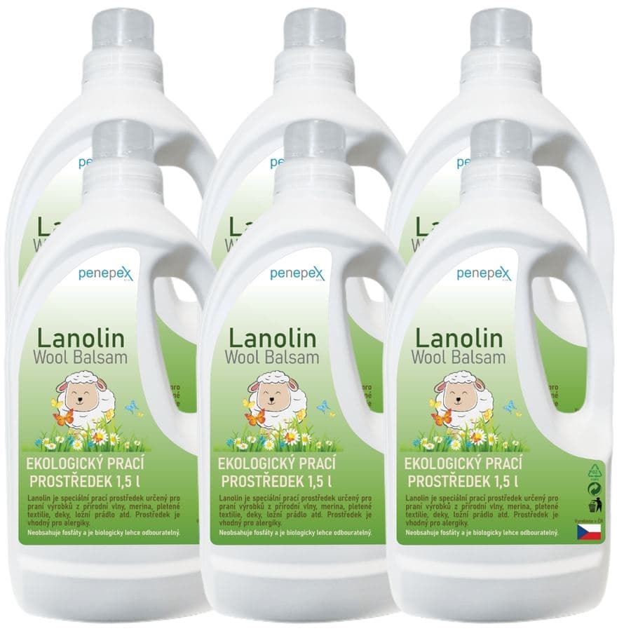 Lanolin na praní Wool Balsam 1,5 l / 6 ks