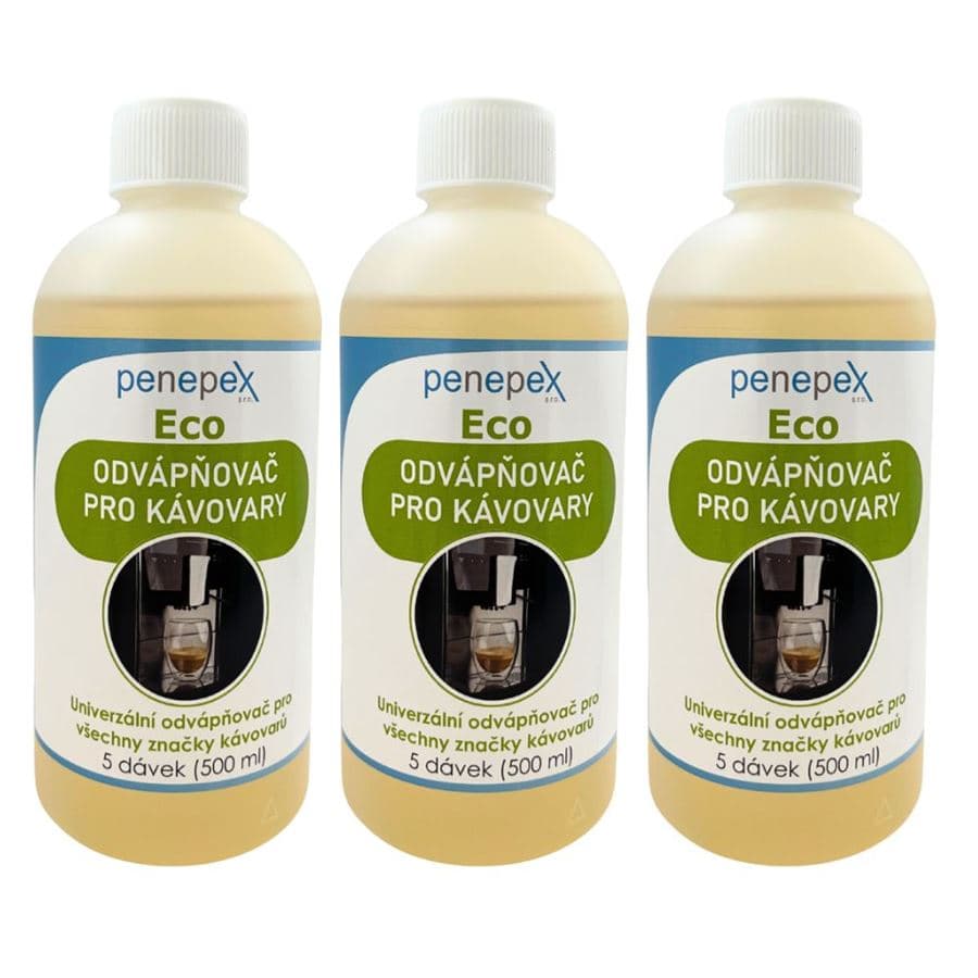 Univerzální Eco odvápňovač do kávovarů Penepex 500 ml (3 ks)