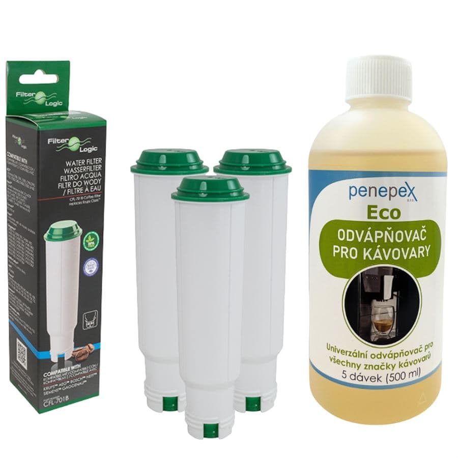 FilterLogic CFL-701B filtr za Nivona Claris NIRF700 3 ks + Penepex Eco univerzální odvápňovač 500 ml