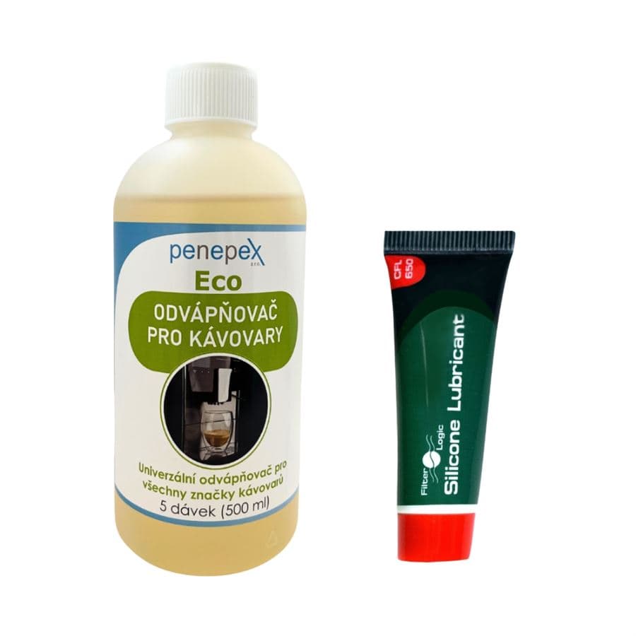 FilterLogic CFL-651 silikonové mazivo pro kávovary 100 g + Penepex Eco univerzální odvápňovač 500 ml
