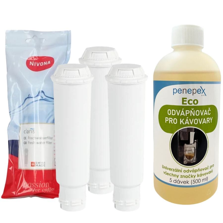 Nivona Claris NIRF 701/700 filtr do kávovaru 3 ks + Penepex Eco odvápňovač 500 ml