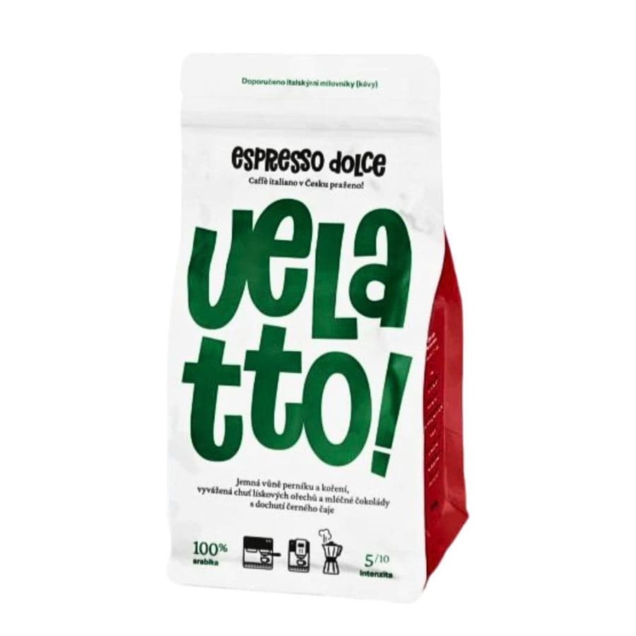 Velatto Espresso Dolce zrnková káva 1 kg (100% Arabica)