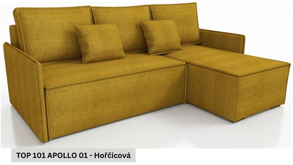 Rozkládací sedací souprava STRAKOŠ TOP 101 s úložným prostorem, rozkládací na spaní - náhled 3