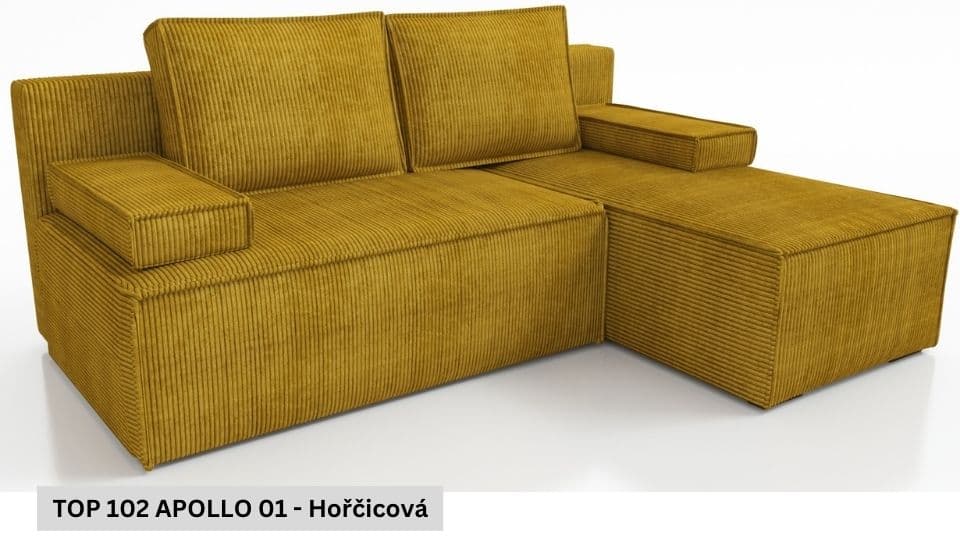 Rozkládací sedací souprava STRAKOŠ TOP 102 s úložným prostorem, rozkládací na spaní - náhled 3