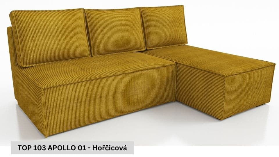 Rozkládací sedací souprava STRAKOŠ TOP 103 s úložným prostorem, rozkládací na spaní - náhled 3