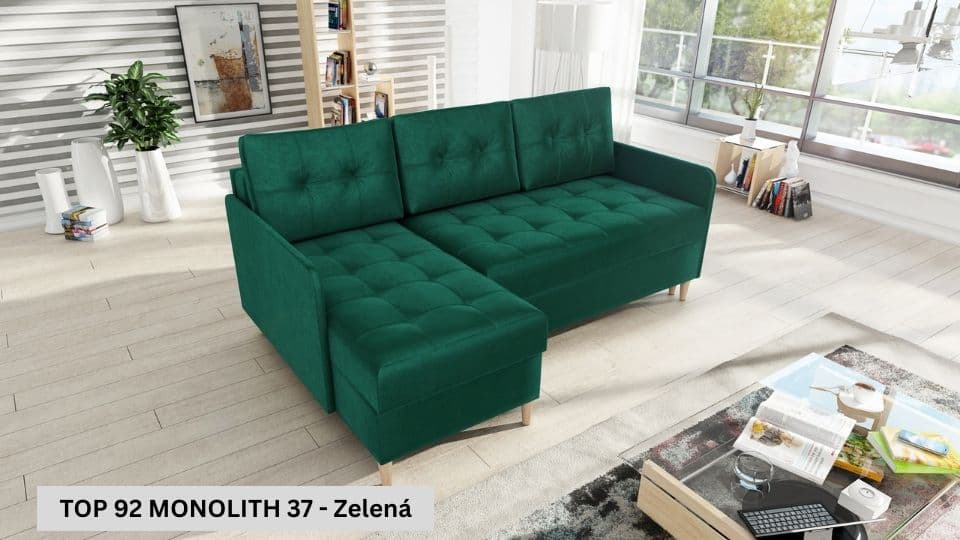 Rozkládací sedací souprava STRAKOŠ TOP 92 s úložným prostorem, rozkládací na spaní - náhled 4