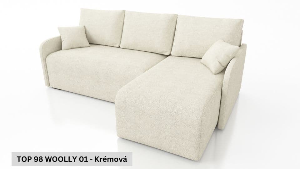 Rozkládací sedací souprava STRAKOŠ TOP 98 s úložným prostorem, rozkládací na spaní