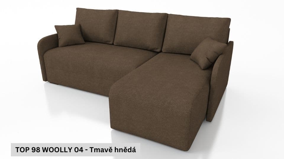 Rozkládací sedací souprava STRAKOŠ TOP 98 s úložným prostorem, rozkládací na spaní - náhled 5